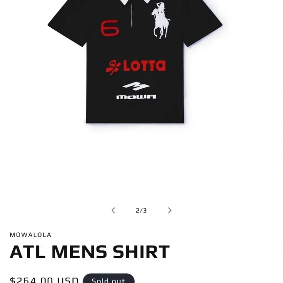 トップス mowalola ATL MENS SHIRT ATL MENS SHIRT – MOWALOLA
